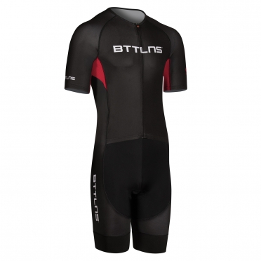 BTTLNS Chimera 1.0 basic trisuit short sleeve black/red Gods 